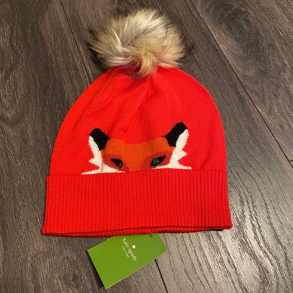 kate spade Accessories - Kate Spade fox knit hat